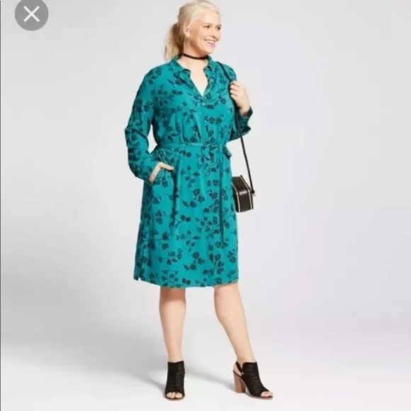 Ava & Viv Dresses & Skirts - Ava & Viv•Gorgeous Floral Dress Blue/ Teal